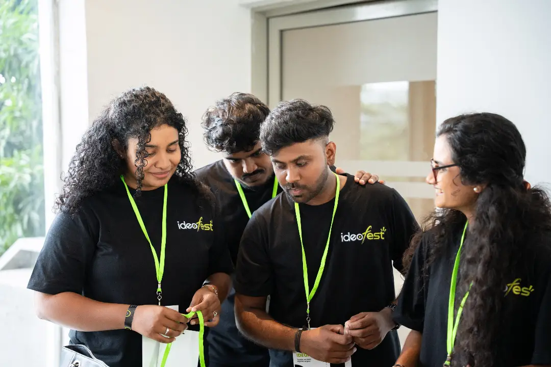IdeoFest organizing crew collaborating in official event gear